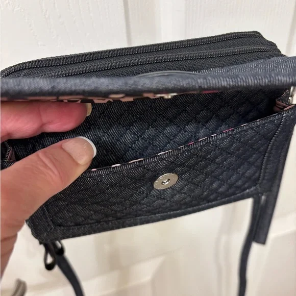 Vera Bradley 3-way dark denim wallet - NWOT - Picture 4 of 8